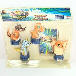 Vintage 2000 Digimon Digital Monsters Stamper Activity Set *DAMAGED*. SEE PICS
